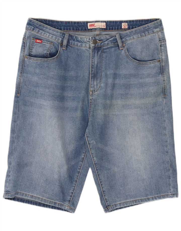 Shorts jeans masculino Rifle IT 52 XL W38 algodão azul