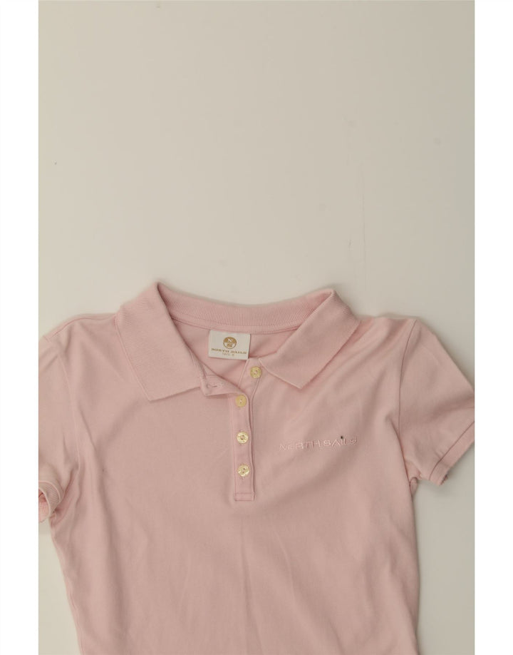 NORTH SAILS Womens Polo Shirt UK 8 Small Pink Cotton Vintage North Sails and Second-Hand North Sails from Messina Hembry 