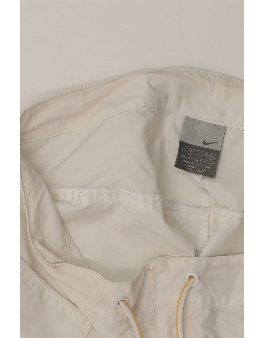 Shorts feminino casual Nike UK 12 médio W32 branco