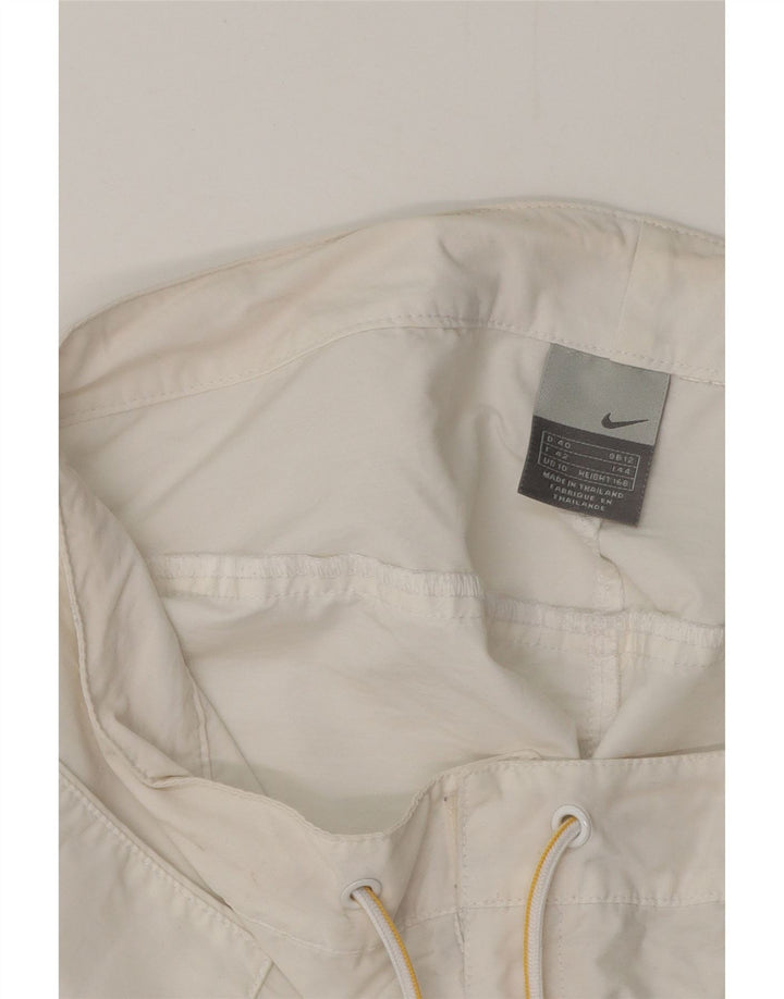 Shorts feminino casual Nike UK 12 médio W32 branco