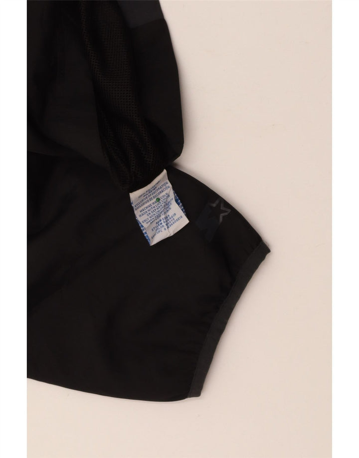 Jaqueta de chuva masculina com capuz STARTER UK 42 XL preto colorblock