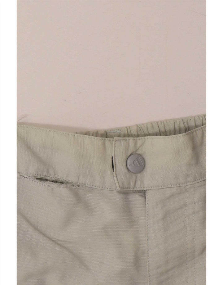 Adidas Mens Capri Calças W32 L19 Cinza Poliéster