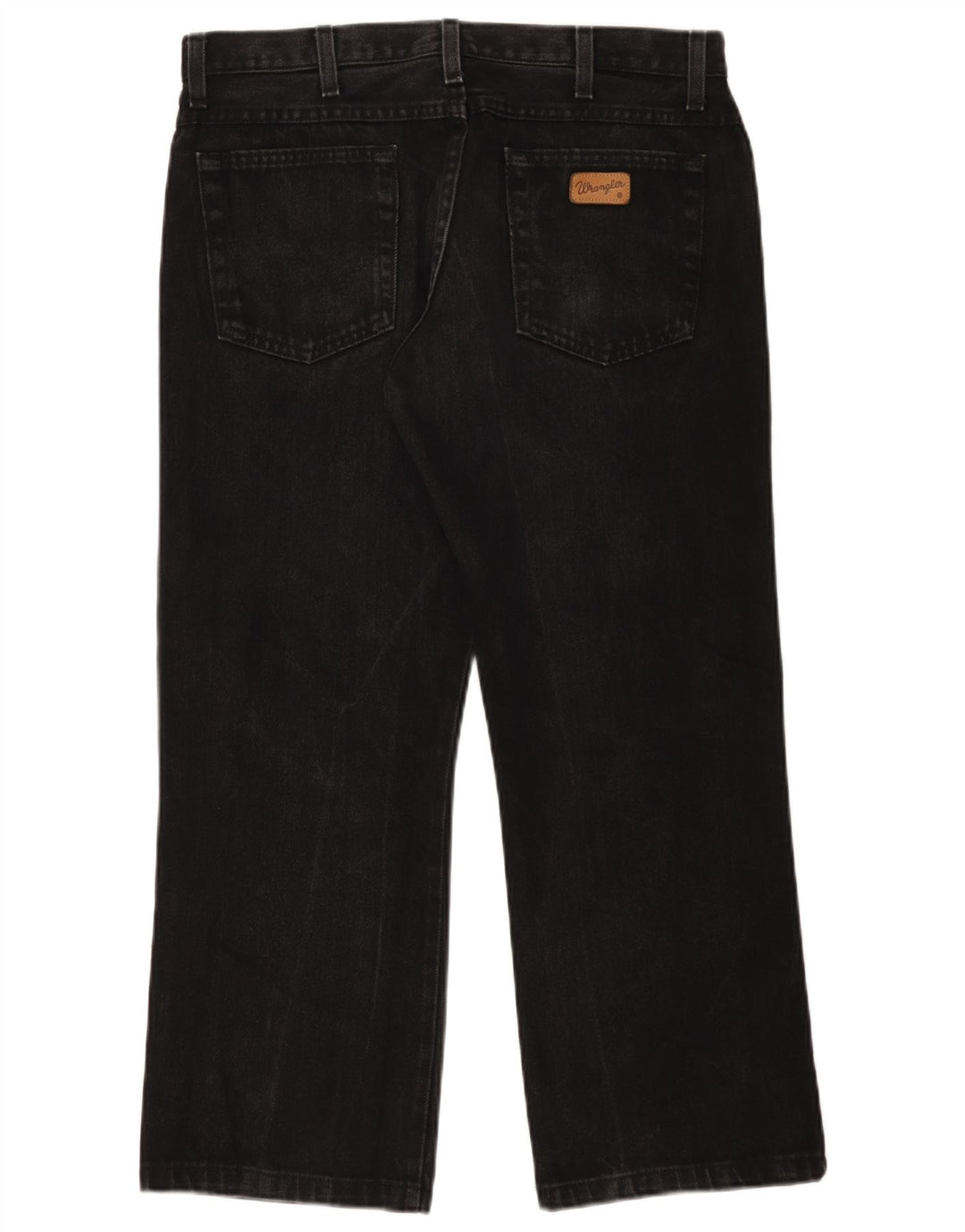 Wrangler Mens Bootcut Jeans W34 L27 Algodão Preto