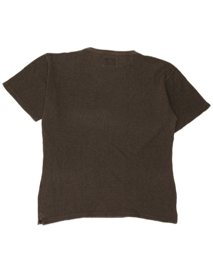Camiseta masculina Wrangler Top grande de algodão cáqui
