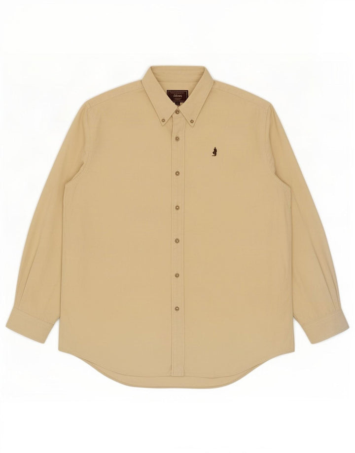 Camisa masculina Marlboro Classics 2XL algodão bege