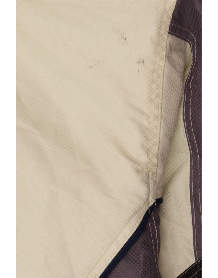 Jaqueta de esqui com capuz masculino Gierre IT 48 poliéster médio esbranquiçado Colourblock