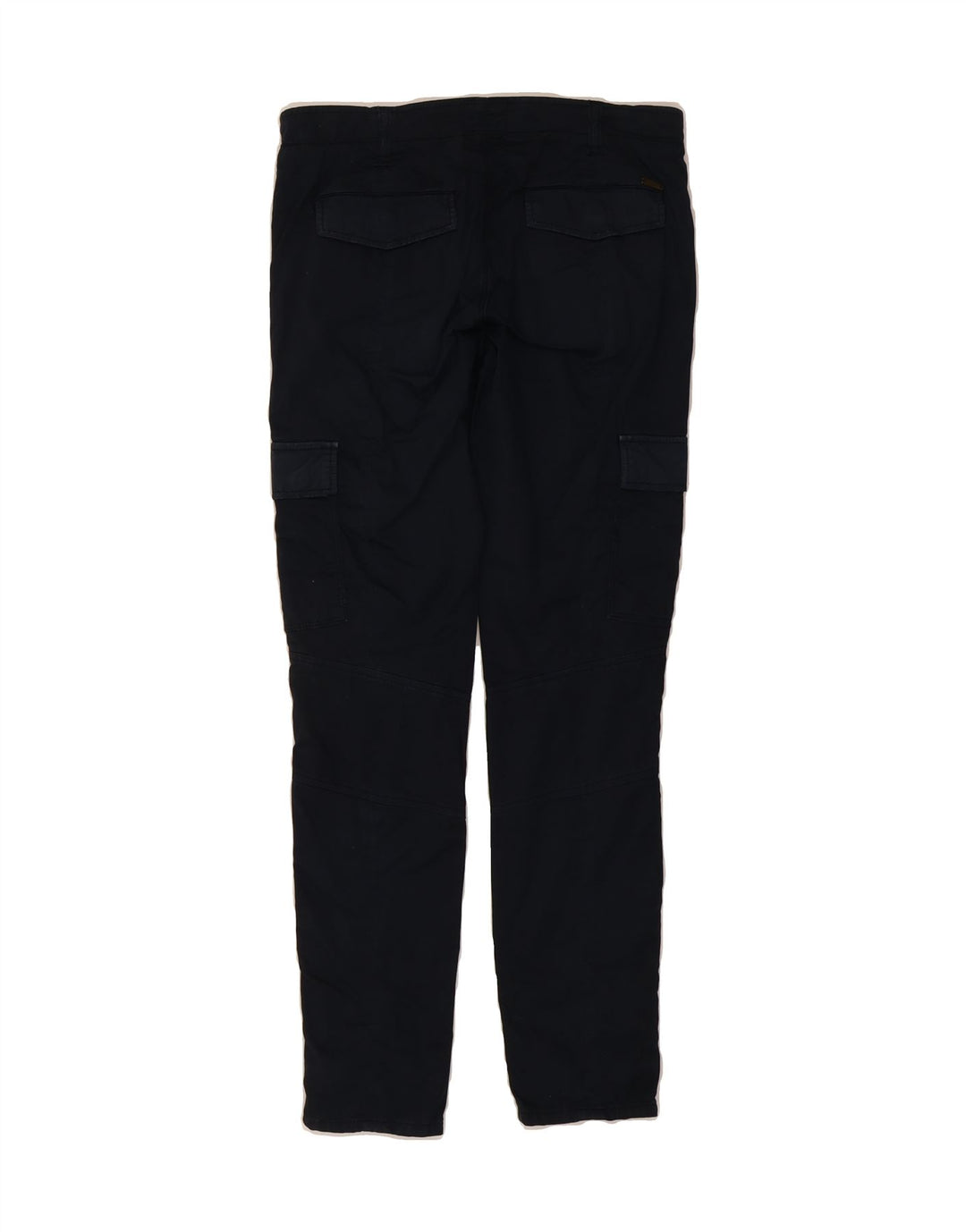 WOOLRICH Womens Slim Fit Cargo Trousers W28 L29 Navy Blue Cotton Vintage Woolrich and Second-Hand Woolrich from Messina Hembry 