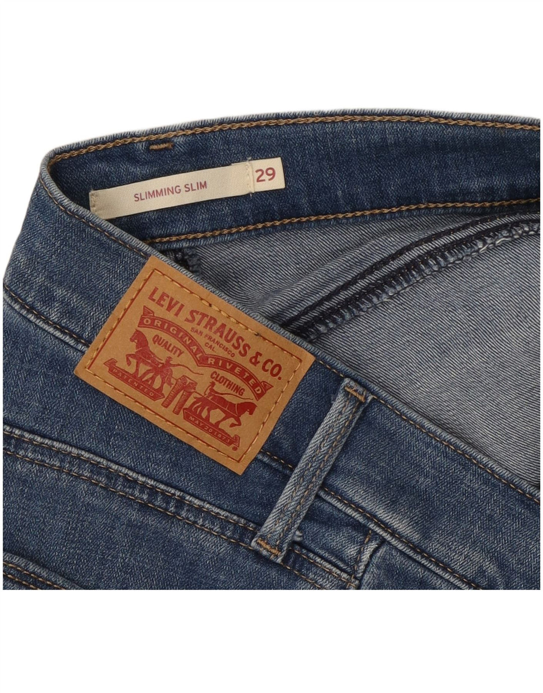 Jeans slim slim feminino LEVI'S W29 L25 azul