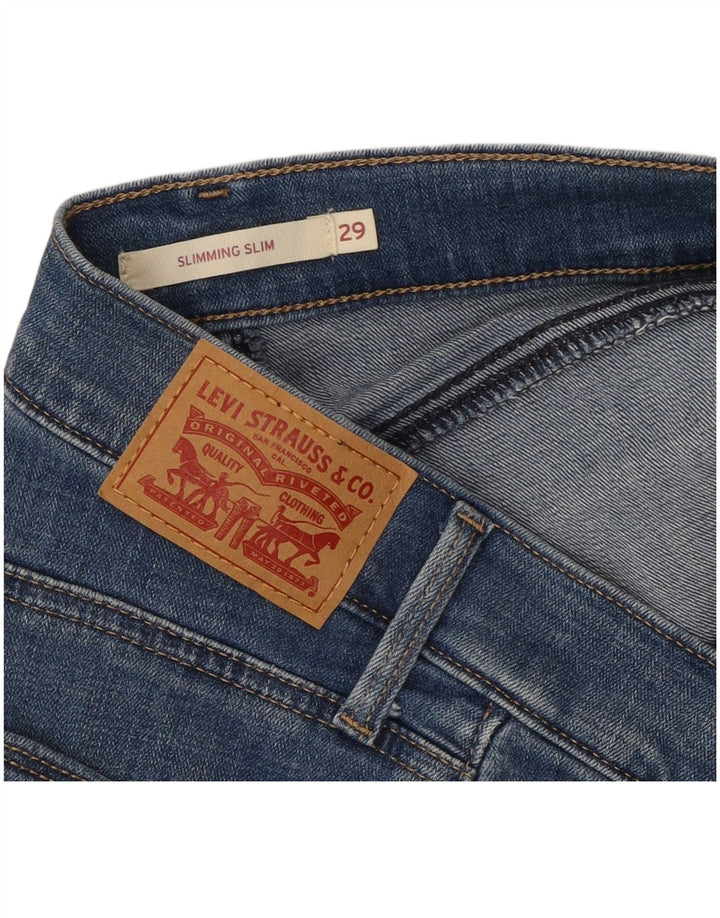 Jeans slim slim feminino LEVI'S W29 L25 azul