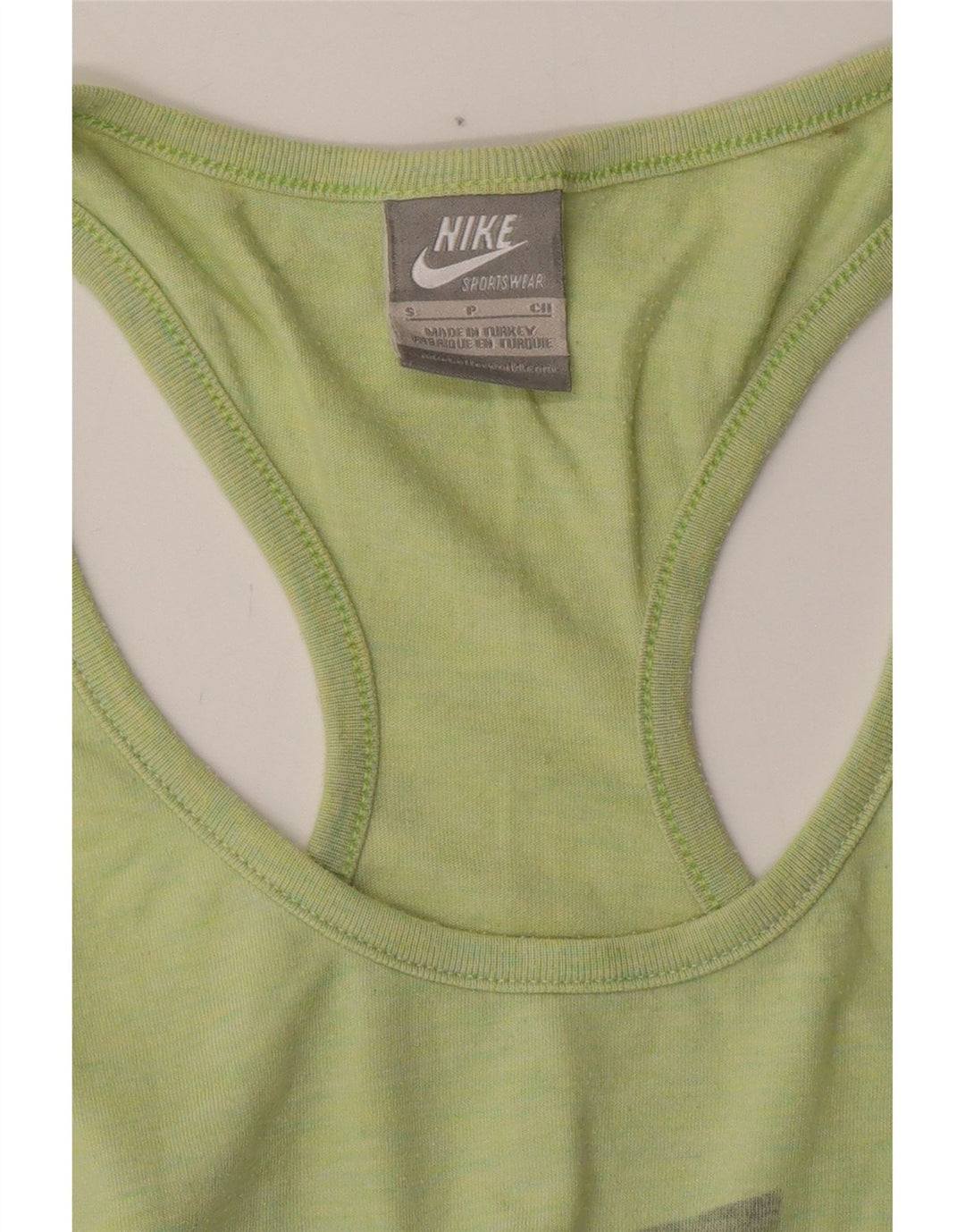 Colete gráfico feminino NIKE UK 8 pequeno verde