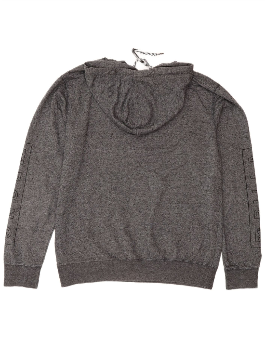 Suéter masculino com capuz gráfico Billabong Tailored Fit cinza médio manchado