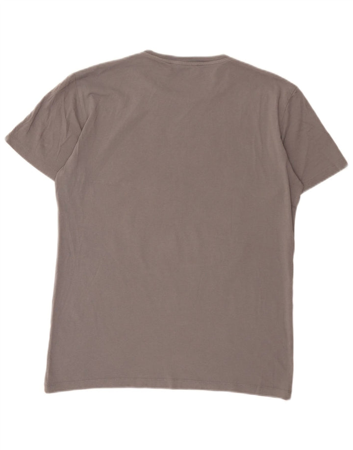 Camiseta gráfica masculina Trussardi Jeans cinza médio