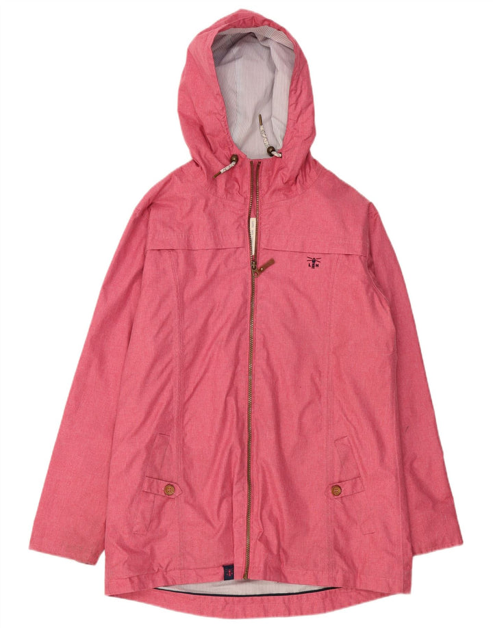 Capa de chuva feminina com capuz LIGHTHOUSE UK 14 grande poliéster rosa
