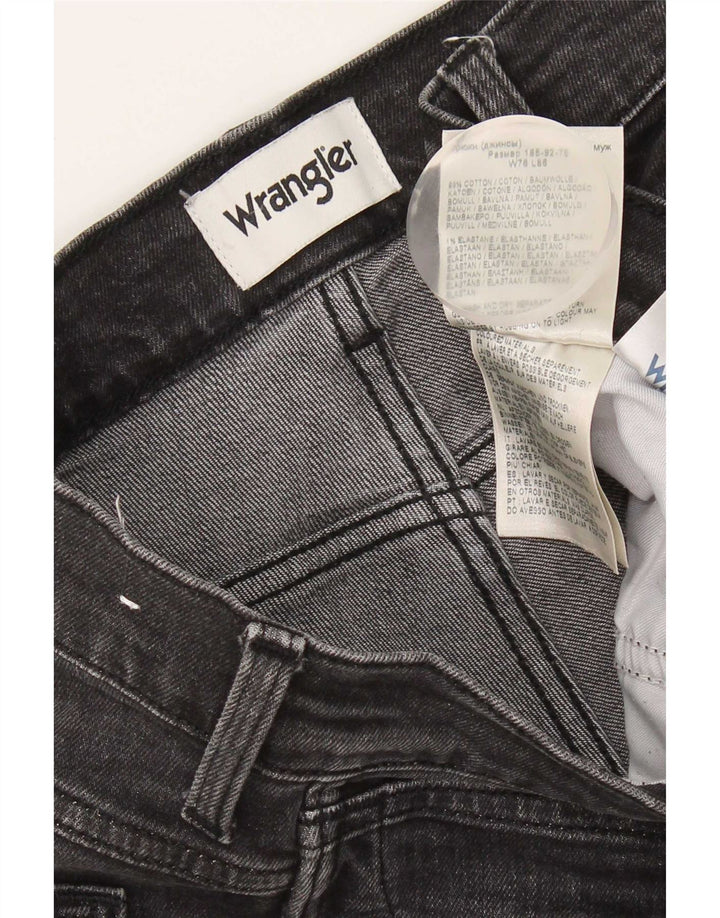 Wrangler Masculino Bryson Slim Jeans W30 L34 Cinza Algodão