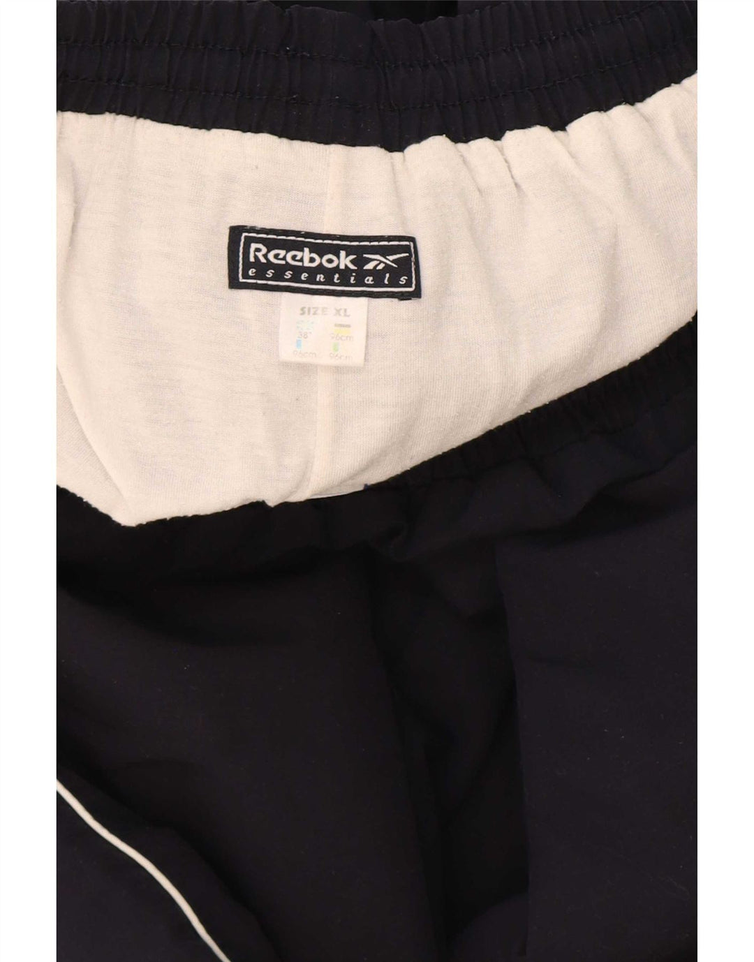 Calça de treino masculina Reebok XL azul marinho poliéster