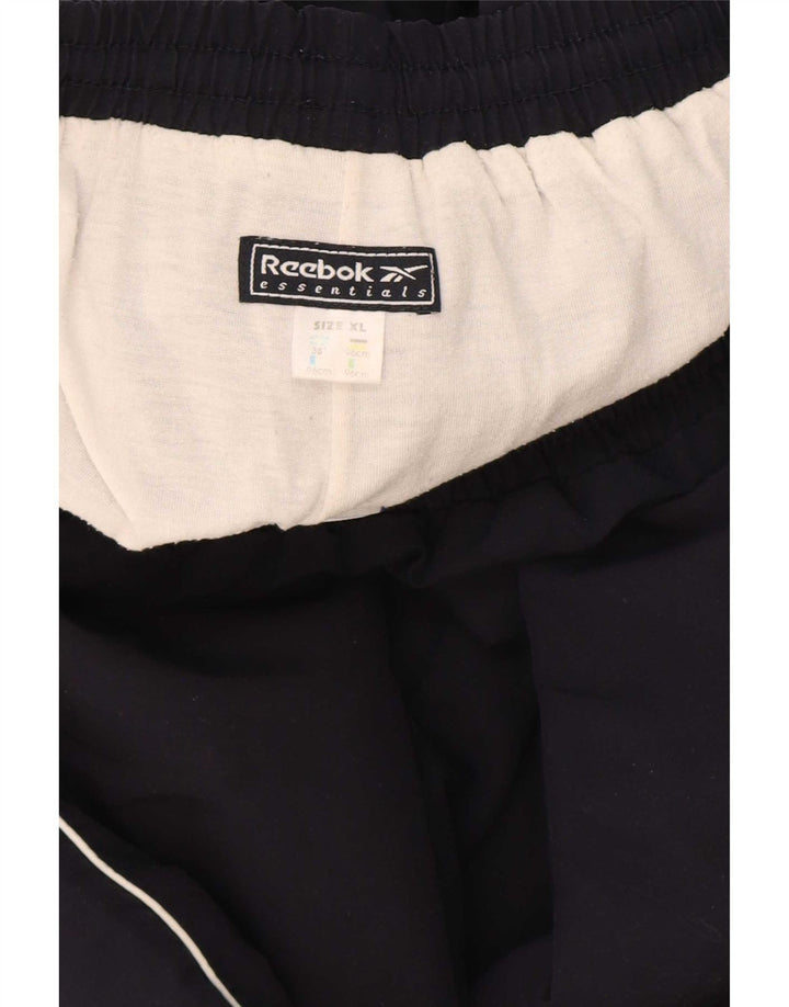 Calça de treino masculina Reebok XL azul marinho poliéster
