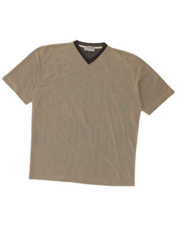 Camiseta masculina Tessitore grande listra cinza