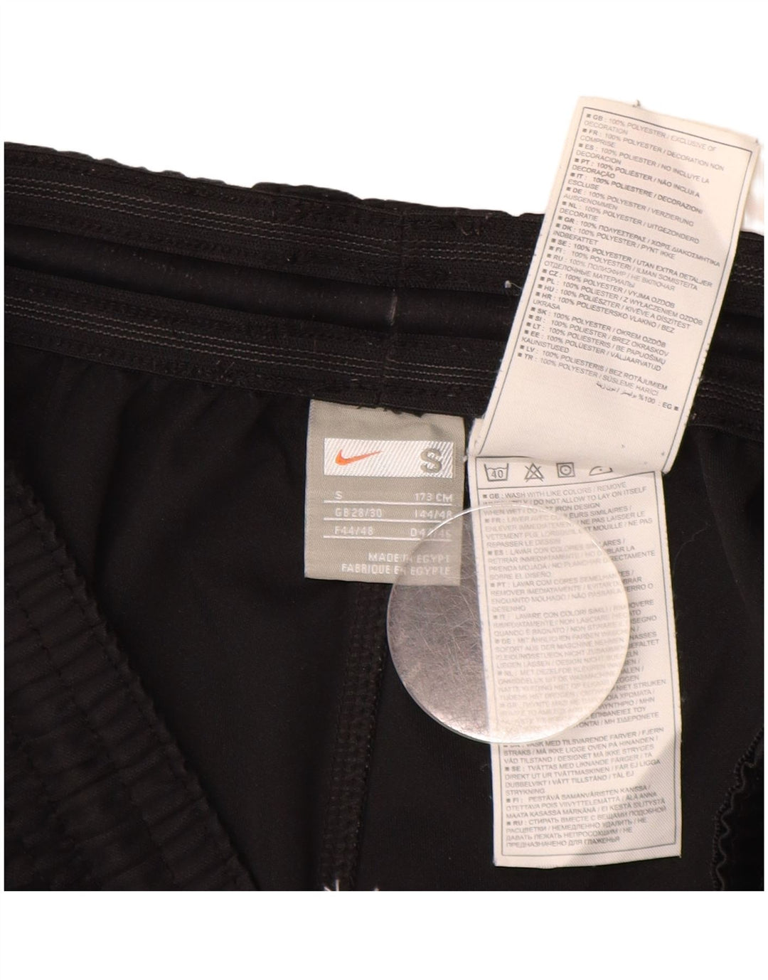 NIKE Mens Sport Shorts Pequeno Poliéster Preto