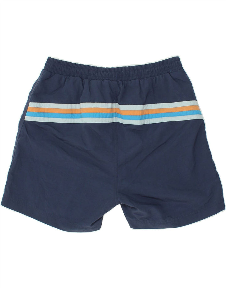 DIADORA Calção de banho masculino grande poliamida listrada azul marinho
