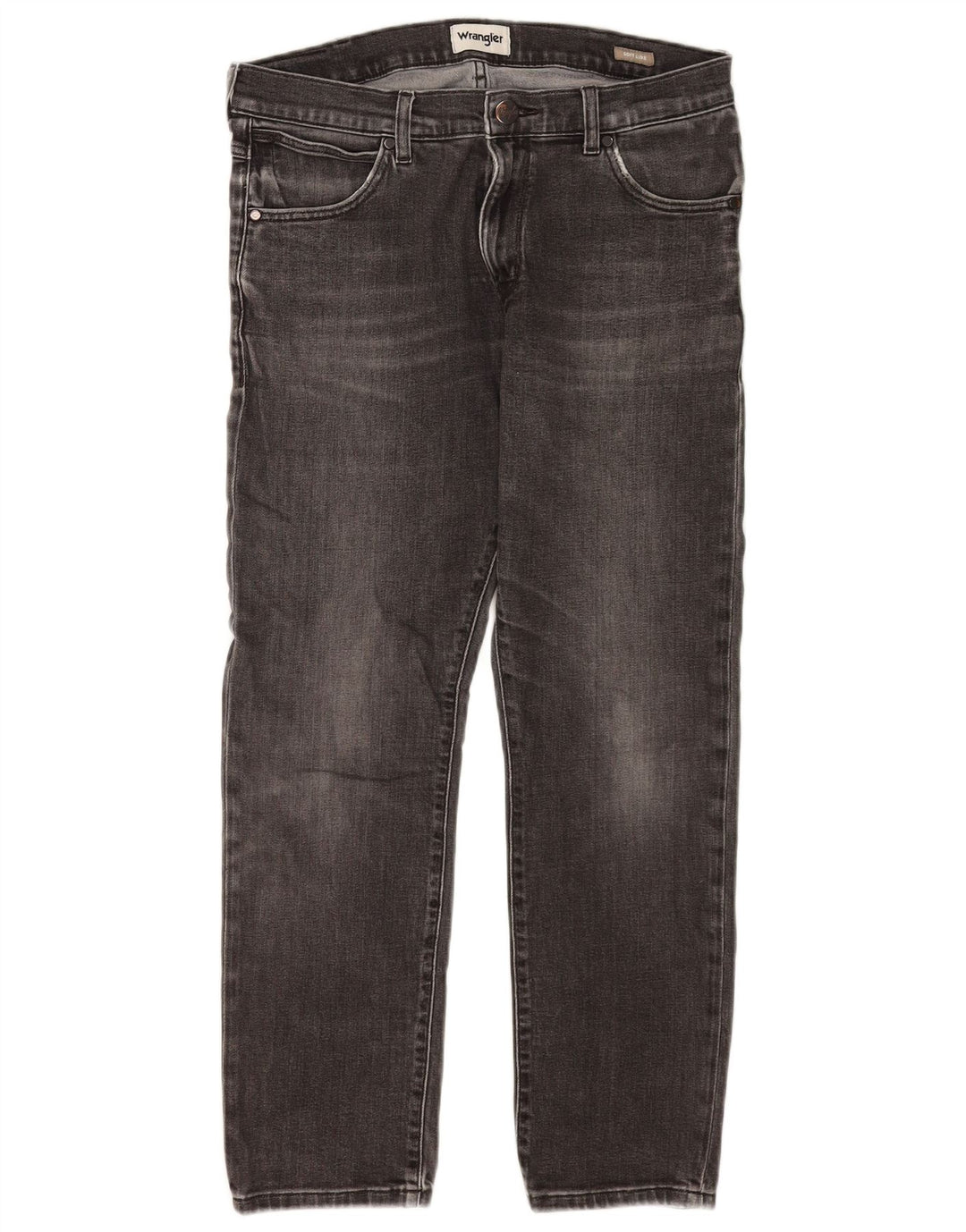 Wrangler Mens Larston Slim Jeans W32 L28 Algodão Cinza