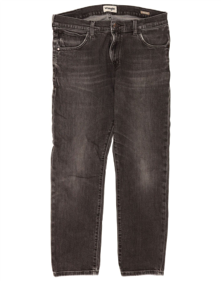 Wrangler Mens Larston Slim Jeans W32 L28 Algodão Cinza