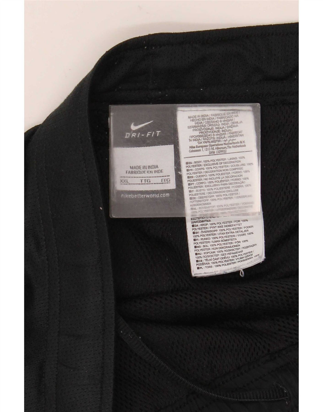 Calça de treino masculina Nike Dri Fit 2XL poliéster preto