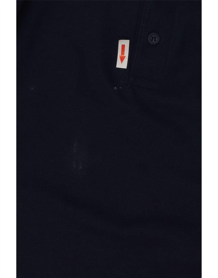 Camisa polo masculina Umbro grande poliéster azul marinho