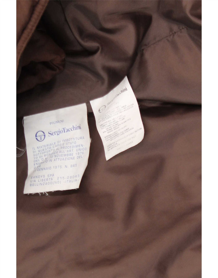 Casaco acolchoado masculino Sergio Tacchini IT 54 2XL policloreto marrom