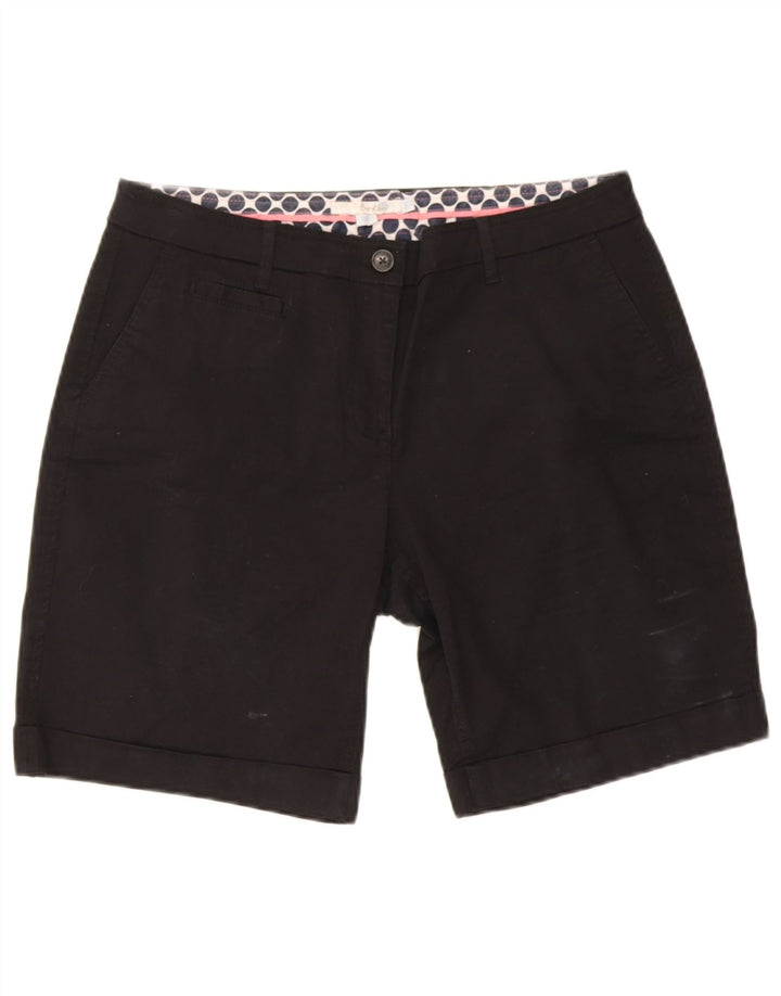 Boden Womens Chino Shorts UK 12 Médio W30 Algodão Preto