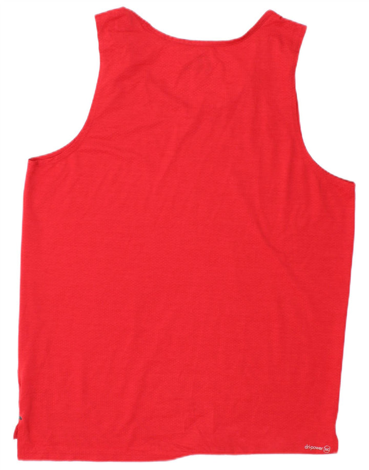 RUSSELL ATLÉTICO Masculino Dri-Power Colete Top Médio Poliéster Vermelho