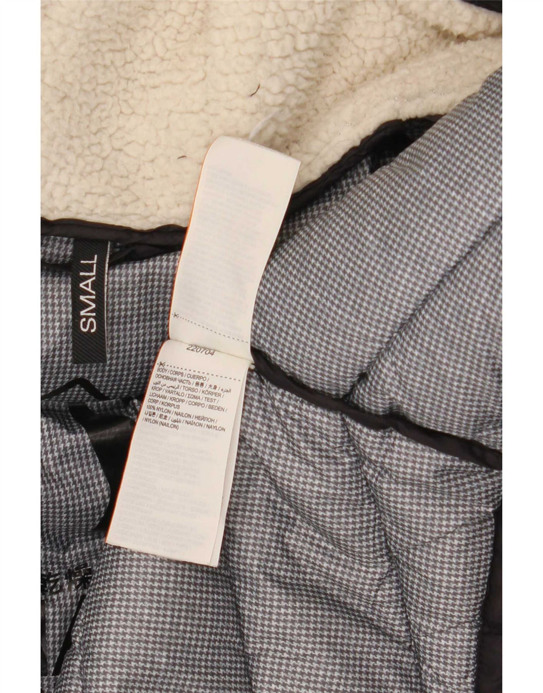 Casaco acolchoado com capuz feminino Superdry UK 10 pequeno nylon preto