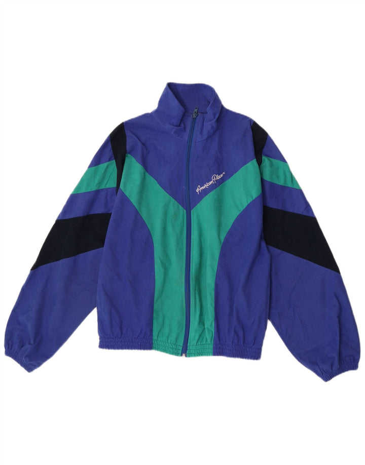 Jaqueta feminina de treino superdimensionada American Place Reino Unido 6 XS azul