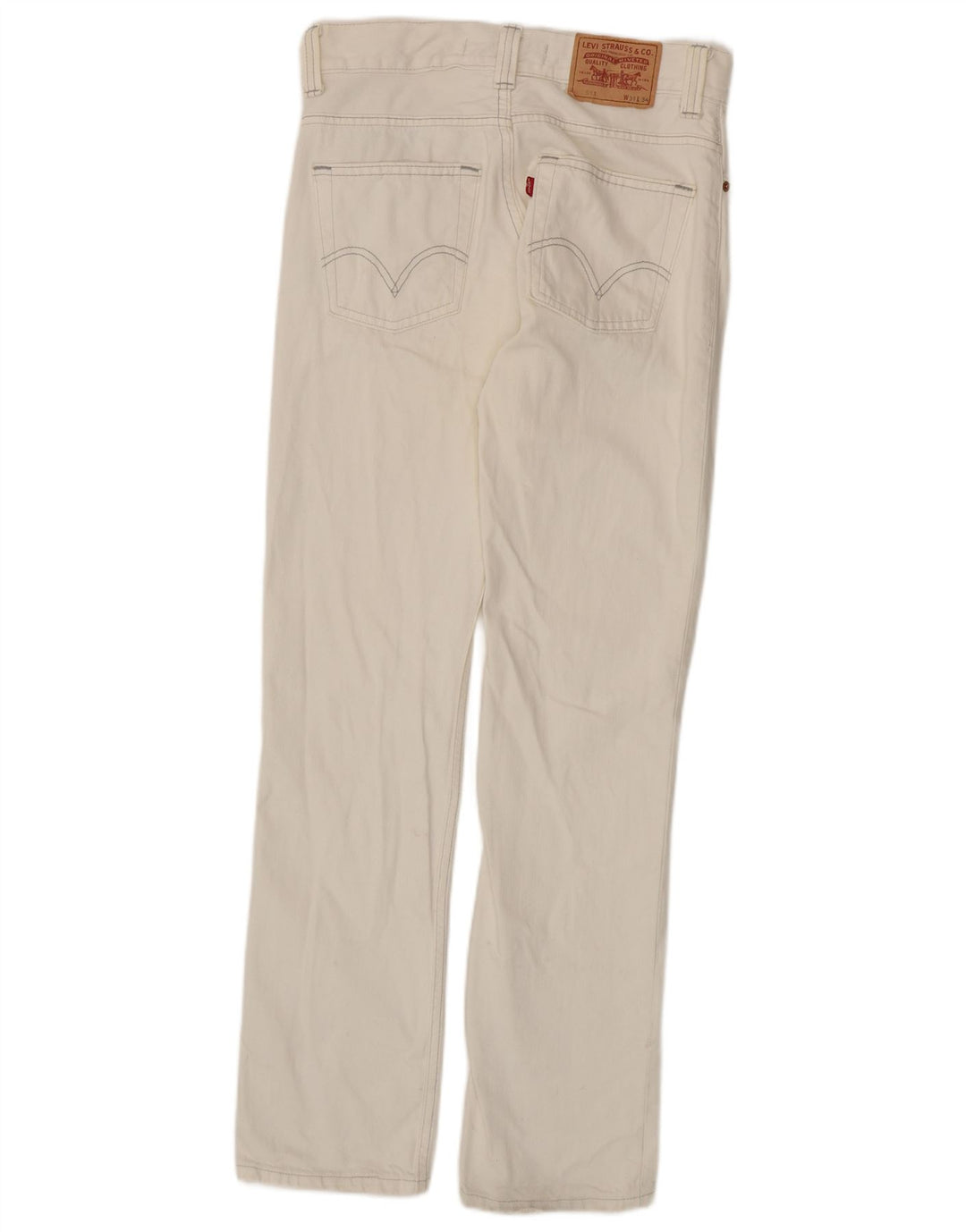 LEVI'S Masculino 511 Slim Jeans W31 L34 Off White Algodão