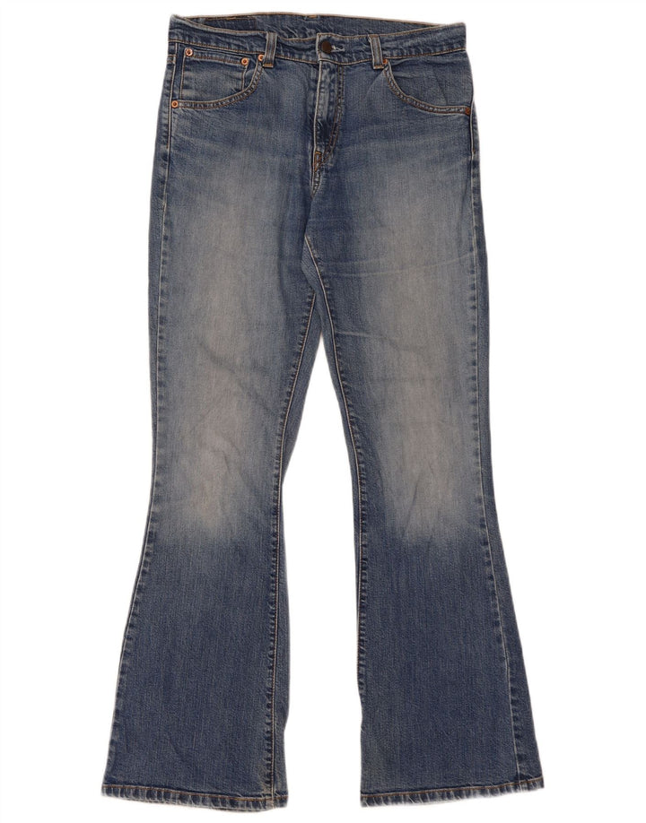 Calça jeans feminina Levi's 525 Bootcut W32 L32 azul algodão