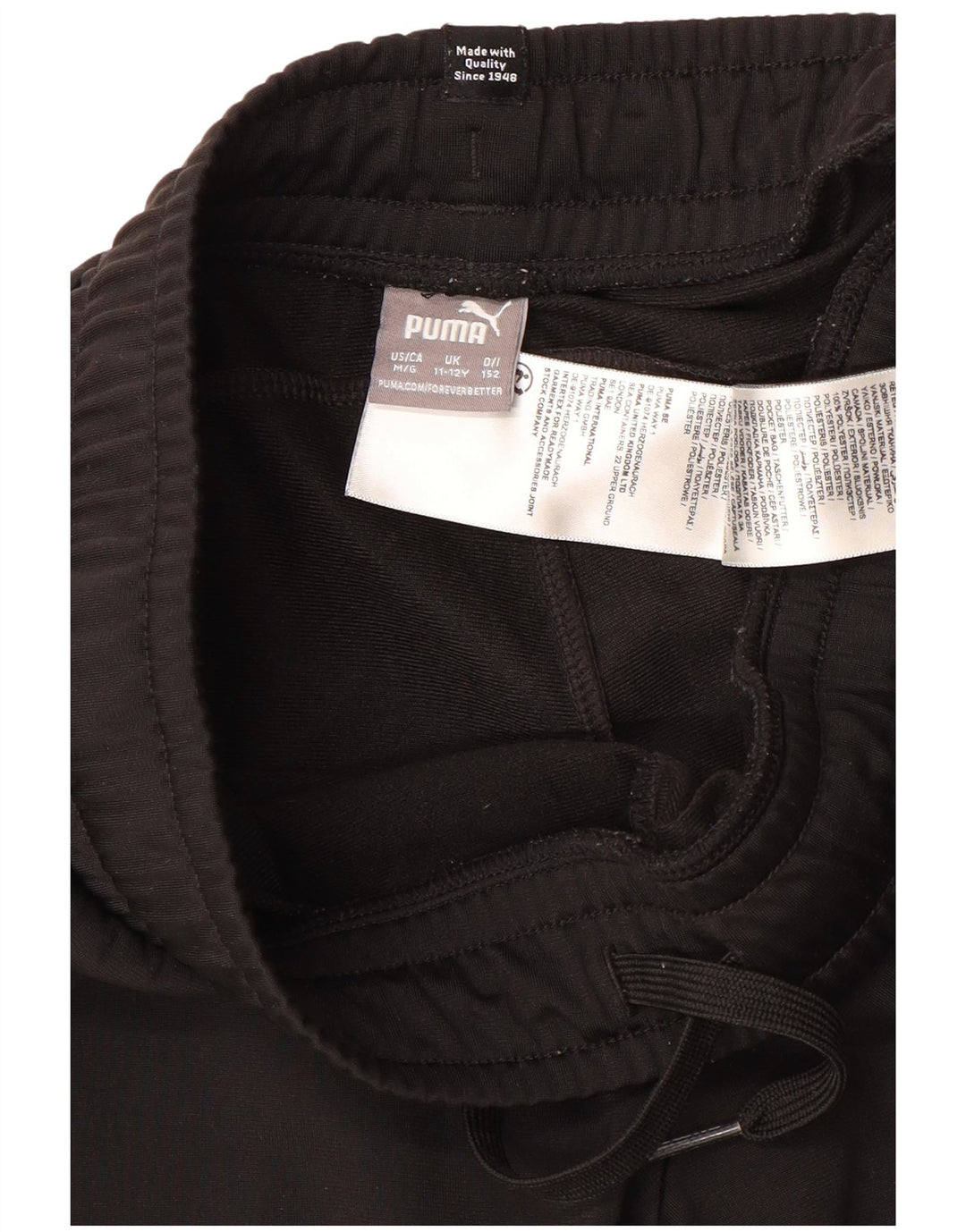Calça de treino PUMA Meninos Joggers 11-12 Anos Preto Poliéster