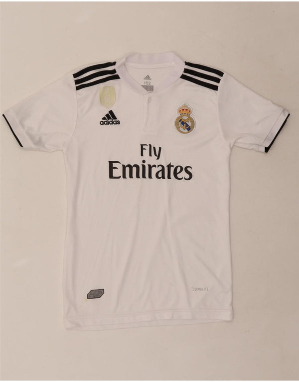 Camiseta Adidas Boys Real Madrid Graphic Top 11-12 Anos Branco