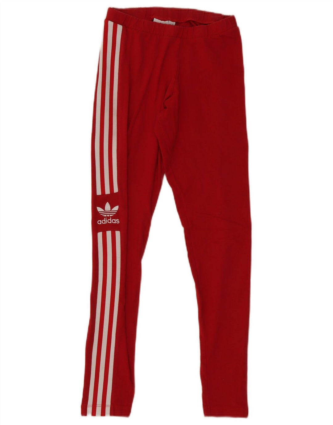 Leggings Adidas Femininas Gráficas UK 8 Pequenas Algodão Vermelho