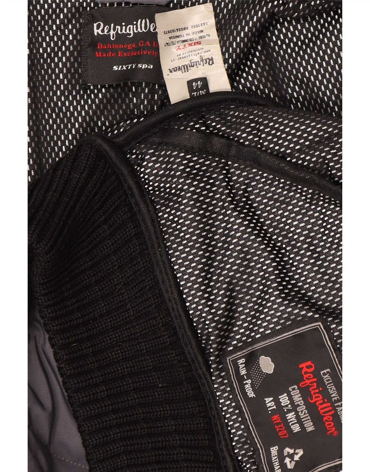 Jaqueta de chuva feminina com capuz Refrigiwear IT 44 cinza médio Colourblock Nylon