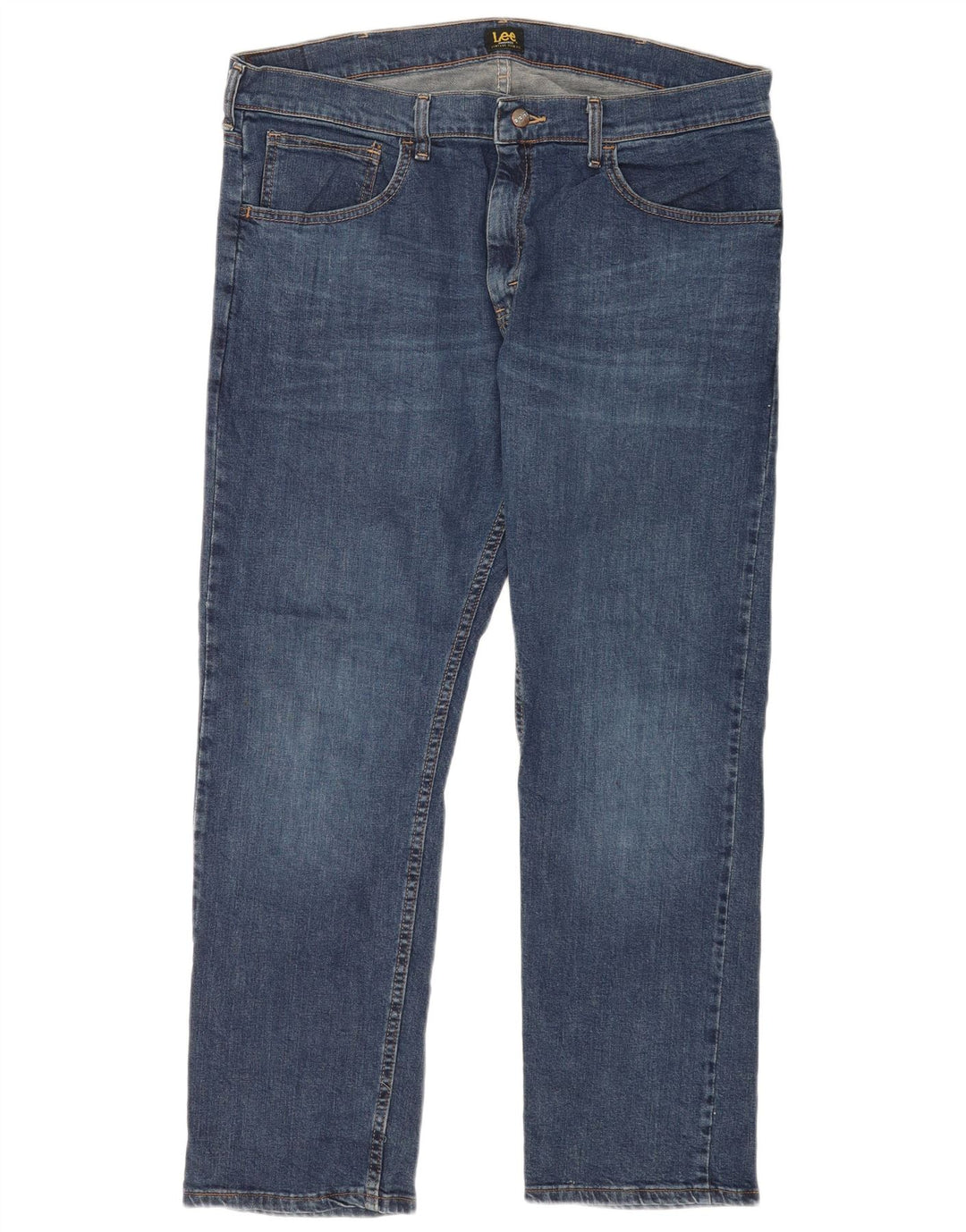 Lee Mens Slim Jeans W38 L30 Azul Algodão