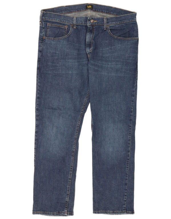 Lee Mens Slim Jeans W38 L30 Azul Algodão