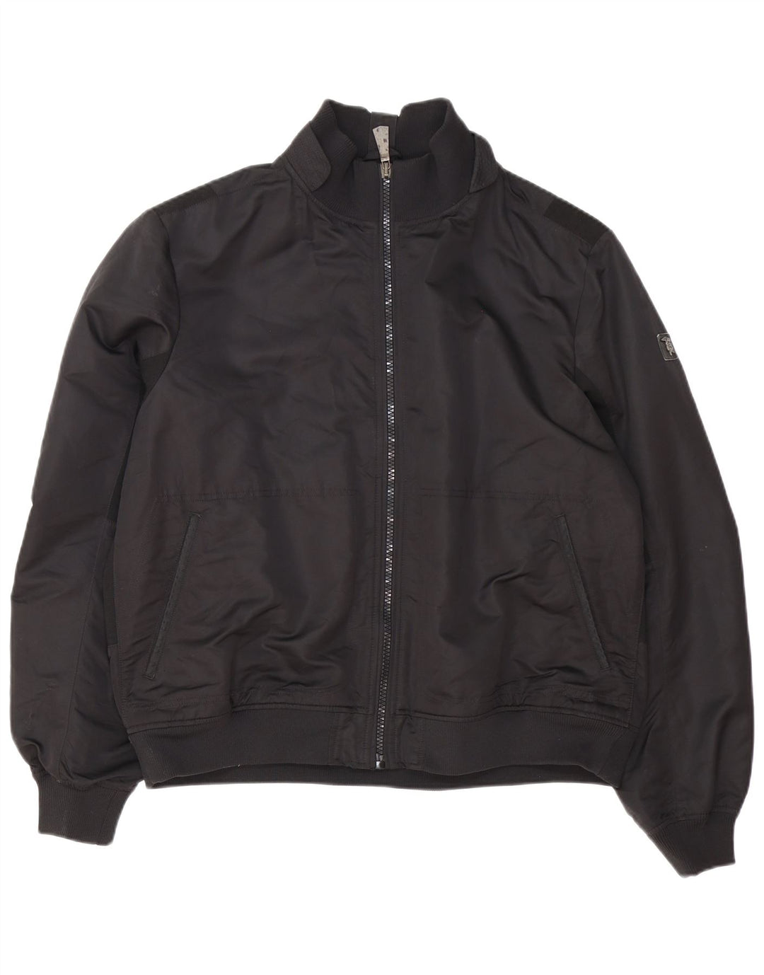 Jaqueta bomber masculina Trussardi Jeans IT 58 4XL poliéster preto