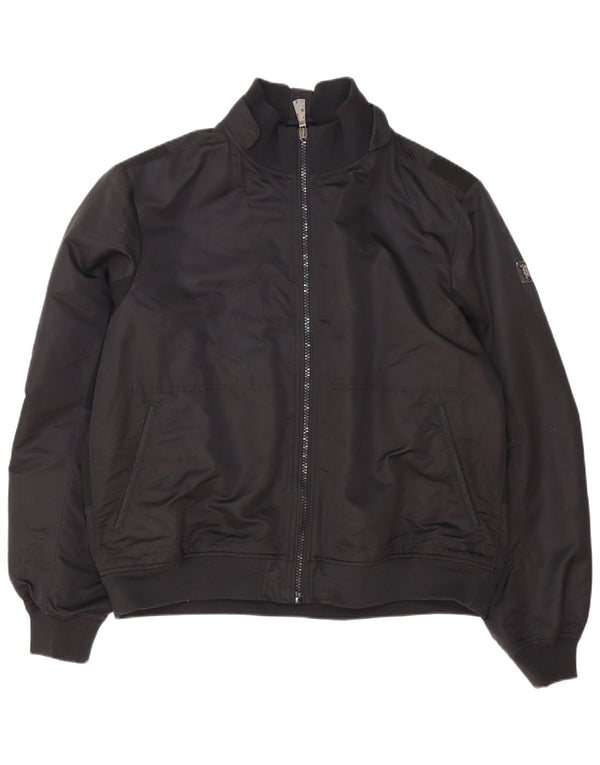Jaqueta bomber masculina Trussardi Jeans IT 58 4XL poliéster preto