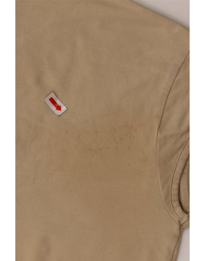 Camiseta Nike Feminina Crop Top UK 10/12 Médio Bege