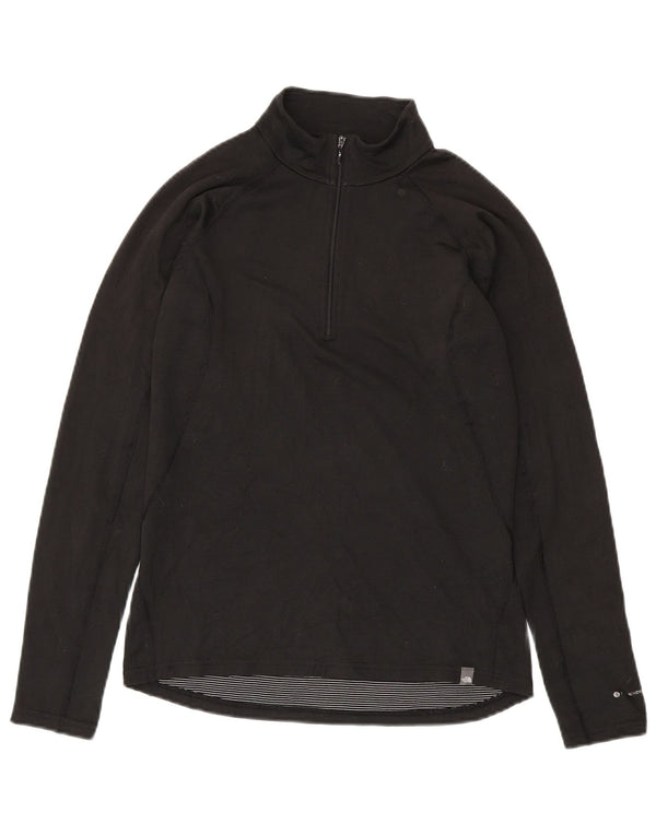 Pulôver masculino The North Face com zíper e gola em poliéster preto pequeno