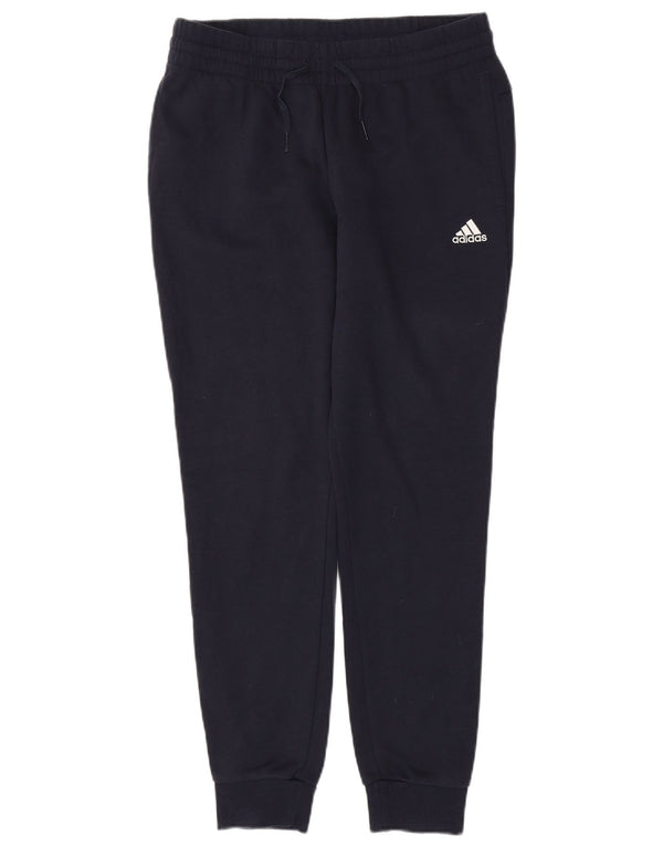 ADIDAS Calças de treino femininas Joggers UK 12/14 Médio Azul Marinho