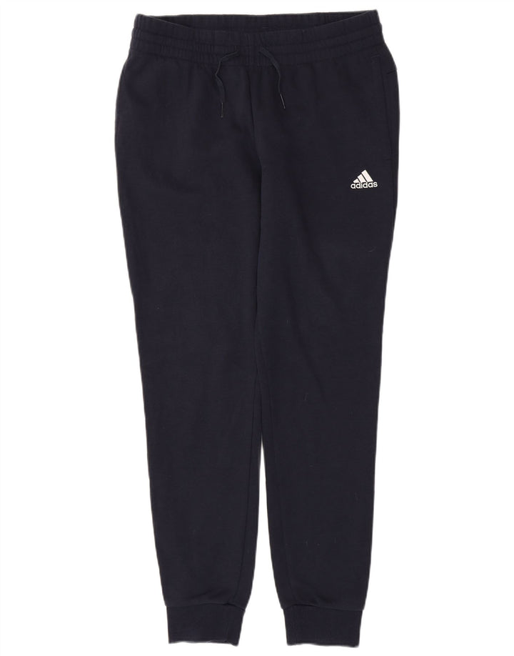 ADIDAS Calças de treino femininas Joggers UK 12/14 Médio Azul Marinho