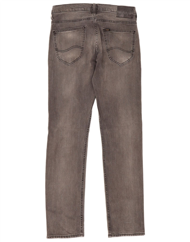Lee Womens Powell Slim Jeans W30 L32 Algodão Cinza