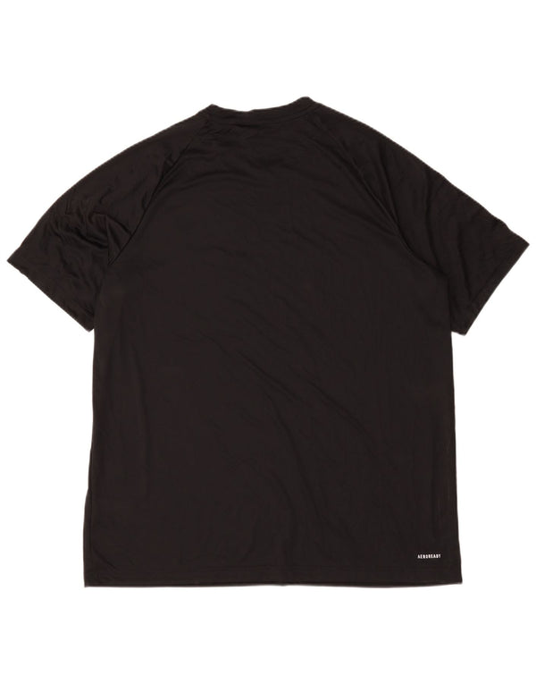 Adidas Mens Aeroready Camiseta Top XL Preto Poliéster