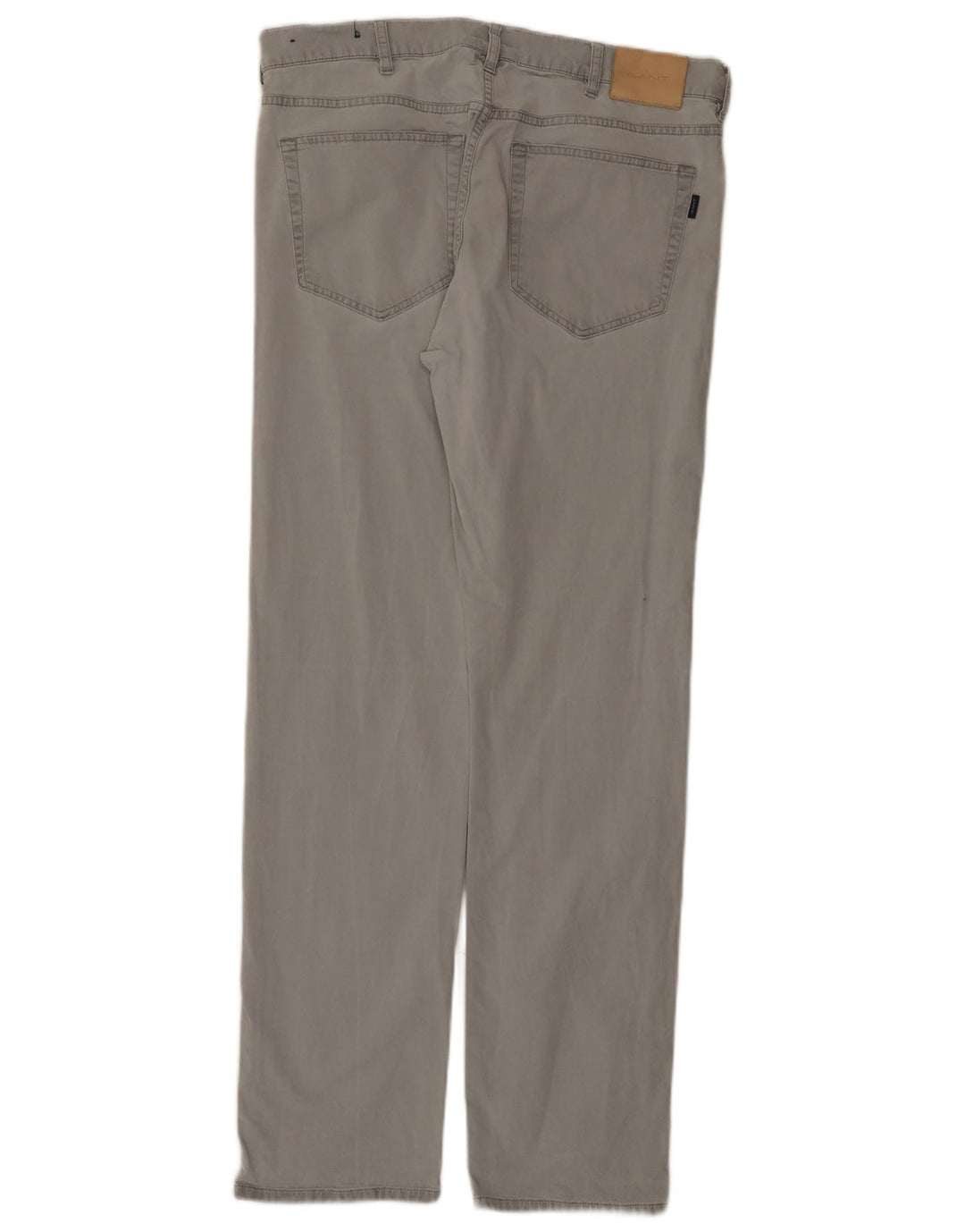 Calça casual masculina regular Gant W34 L34 cinza