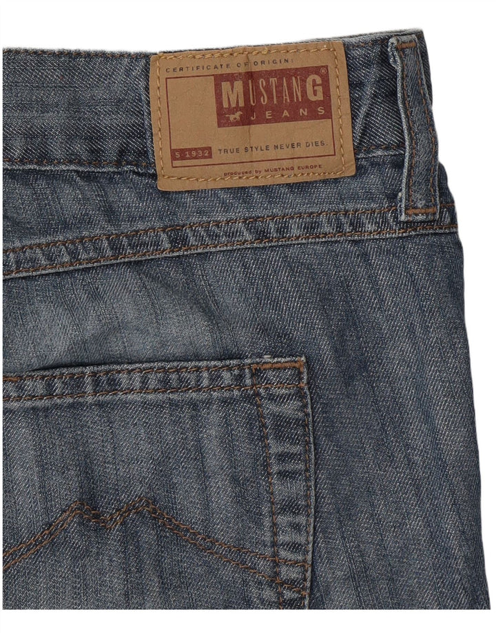 Shorts jeans feminino MUSTANG W31 algodão azul médio